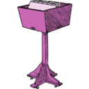 download Sorting Tub clipart image with 270 hue color