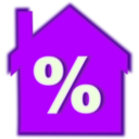 download Home Loan Interest Rate clipart image with 270 hue color