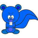 download Squirrel clipart image with 180 hue color