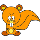download Squirrel clipart image with 0 hue color