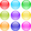 Glossy Circle Buttons