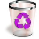 download Trash clipart image with 180 hue color