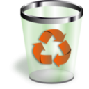 download Trash clipart image with 270 hue color