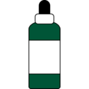 download Dropper Bottle With Label clipart image with 135 hue color