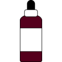 download Dropper Bottle With Label clipart image with 315 hue color