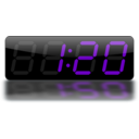 download Digital Clock clipart image with 135 hue color