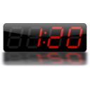 download Digital Clock clipart image with 225 hue color