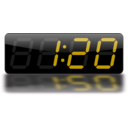 download Digital Clock clipart image with 270 hue color