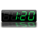 download Digital Clock clipart image with 0 hue color