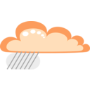download Drakoon Rain Cloud 3 clipart image with 180 hue color
