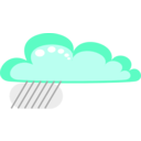 download Drakoon Rain Cloud 3 clipart image with 315 hue color