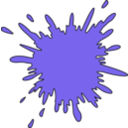 download Splash clipart image with 45 hue color