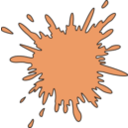 download Splash clipart image with 180 hue color