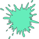 download Splash clipart image with 315 hue color