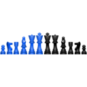 download Chessfigures clipart image with 180 hue color