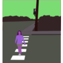 download Crosswalk clipart image with 270 hue color