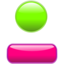 download Glossy Button With Bezel Boton Brillante Con Bisel clipart image with 90 hue color