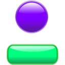 download Glossy Button With Bezel Boton Brillante Con Bisel clipart image with 270 hue color