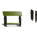 download Teak Top Table clipart image with 45 hue color