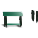 download Teak Top Table clipart image with 135 hue color