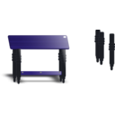 download Teak Top Table clipart image with 225 hue color