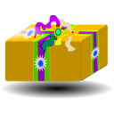 download Present Gift clipart image with 45 hue color