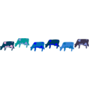 download Architetto Striscia Mucche clipart image with 180 hue color