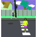 download Neighborhood Street clipart image with 45 hue color