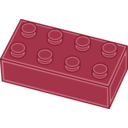 download Blue Lego Brick clipart image with 135 hue color