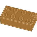 download Blue Lego Brick clipart image with 180 hue color