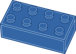 Blue Lego Brick