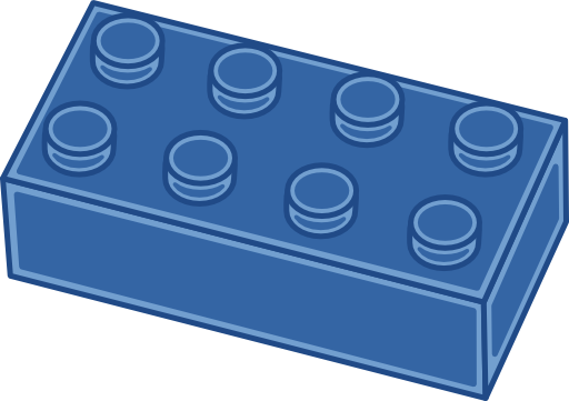 Blue Lego Brick