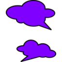 download Talk Bubbles clipart image with 90 hue color