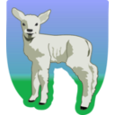 download Young Lamb clipart image with 45 hue color