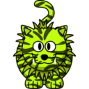 download Cartoon Liger clipart image with 45 hue color