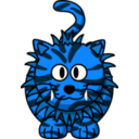 download Cartoon Liger clipart image with 180 hue color