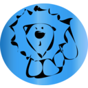 download Lion Icon clipart image with 180 hue color