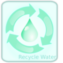 download Recycle Water clipart image with 315 hue color
