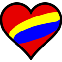 download Colombia En El Corazon clipart image with 0 hue color