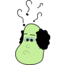 download Bald Thinker Man clipart image with 90 hue color