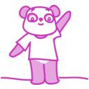 download Happypanda clipart image with 90 hue color