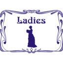 download Ladies Wc Door Sign clipart image with 45 hue color