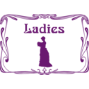 download Ladies Wc Door Sign clipart image with 90 hue color
