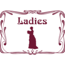 download Ladies Wc Door Sign clipart image with 135 hue color