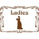 download Ladies Wc Door Sign clipart image with 180 hue color