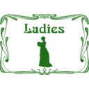 download Ladies Wc Door Sign clipart image with 270 hue color