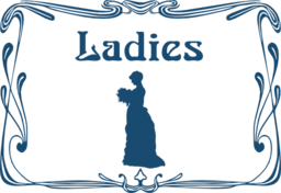 Ladies Wc Door Sign