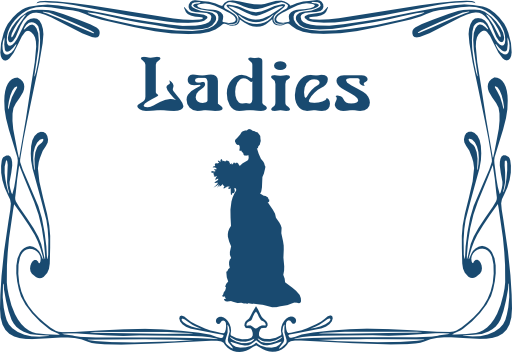 Ladies Wc Door Sign