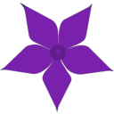 download Purple Flower clipart image with 315 hue color