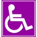 download Handicap Sign clipart image with 90 hue color